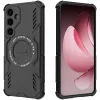 Phonesta Shield Armor Back Cover Hülle mit MagSafe für Samsung Galaxy S25 Plus/S24 Plus - Schwarz 3