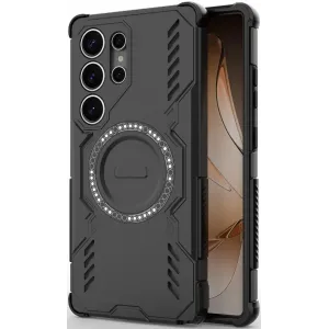 Phonesta Shield Armor Back Cover Hülle mit MagSafe für Samsung Galaxy S25 Ultra - Schwarz