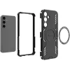 Phonesta Shield Armor Back Cover Hülle mit MagSafe für Samsung Galaxy S25/S24 - Schwarz 5