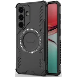 Phonesta Shield Armor Back Cover Hülle mit MagSafe für Samsung Galaxy S26 - Schwarz