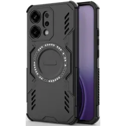 Phonesta Shield Armor Back Cover Hülle mit MagSafe für Oppo Reno14 - Schwarz