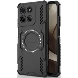 Phonesta Shield Armor Back Cover Hülle mit MagSafe für Motorola Moto G17/G17 Power/G15/G15 Power - Schwarz