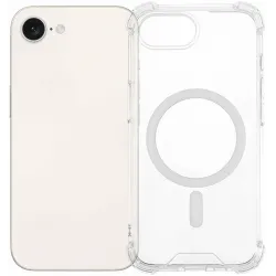 Phonesta Shockproof MagSafe Back Cover Hülle für Apple iPhone 17e/16e - Transparent