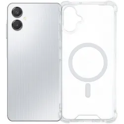 Phonesta Shockproof MagSafe Back Cover Hülle für Samsung Galaxy A06 4G/5G - Transparent