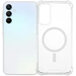 Phonesta Shockproof MagSafe Back Cover Hülle für Samsung Galaxy A15 4G/5G - Transparent