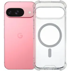 Phonesta Shockproof MagSafe Back Cover Hülle für Google Pixel 9 / 9 Pro - Transparent