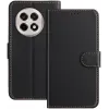 Phonesta Smooth Skin Book Wallet Klapphülle für OnePlus 13R - Schwarz