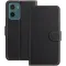 Phonesta Smooth Skin Book Wallet Klapphülle für Motorola Moto G05 / Moto E15 - Schwarz