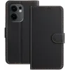 Phonesta Smooth Skin Book Wallet Klapphülle für Oppo Reno13 F 4G/5G / Reno13 FS 5G - Schwarz
