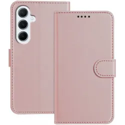 Phonesta Smooth Skin Book Wallet Klapphülle für Samsung Galaxy A26 - Roségold