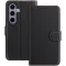 Phonesta Smooth Skin Book Wallet Klapphülle für Samsung Galaxy S24 FE - Schwarz