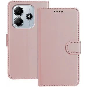 Phonesta Smooth Skin Book Wallet Klapphülle für Xiaomi Redmi Note 14 4G 164.8mm - Roségold