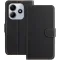 Phonesta Smooth Skin Book Wallet Klapphülle für Xiaomi Redmi Note 14 4G 164.8mm - Schwarz