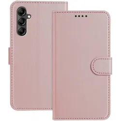 Phonesta Smooth Skin Book Wallet Klapphülle für Samsung Galaxy A15 4G/5G - Roségold