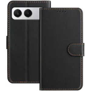 Phonesta Smooth Skin Book Wallet Klapphülle für OnePlus Nord 4 - Schwarz