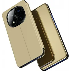 Phonesta Smart Mirror View Book Klapphülle für Xiaomi Redmi Note 14 Pro Plus - Gold
