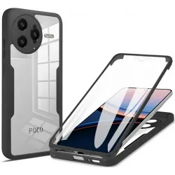Phonesta Slim Protect 360 Vollschutzhülle Displayschutzfolie für Xiaomi Poco F7 Ultra - Schwarz