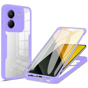 Phonesta Slim Protect 360 Vollschutzhülle Displayschutzfolie für Xiaomi Poco M7 Pro - Lila
