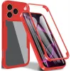 Phonesta Slim Protect 360 Vollschutzhülle Displayschutzfolie für Apple iPhone 17 Pro - Rot