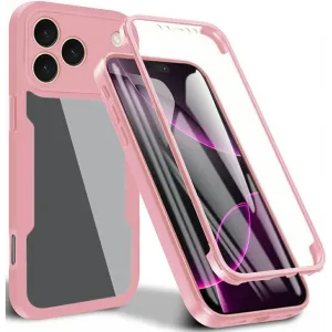 Phonesta Slim Protect 360 Vollschutzhülle Displayschutzfolie für Apple iPhone 17 Pro Max - Rosa
