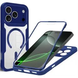 Phonesta Slim Protect 360 Vollschutzhülle Displayschutzfolie und MagSafe für Apple iPhone 17 Pro - Blau