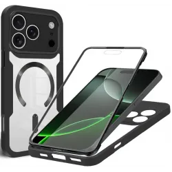 Phonesta Slim Protect 360 Vollschutzhülle Displayschutzfolie und MagSafe für Apple iPhone 17 Pro - Schwarz
