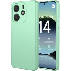 Phonesta Soft Silk Silikon Back Cover Hülle für Xiaomi Redmi Note 14 4G 164.8mm - Matcha Grün