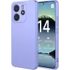 Phonesta Soft Silk Silikon Back Cover Hülle für Xiaomi Redmi Note 14 4G 164.8mm - Lila