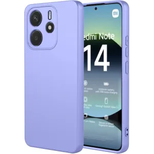 Phonesta Soft Silk Silikon Back Cover Hülle für Xiaomi Redmi Note 14 4G 164.8mm - Lila