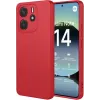 Phonesta Soft Silk Silikon Back Cover Hülle für Xiaomi Redmi Note 14 4G 164.8mm - Rot