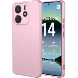 Phonesta Soft Silk Silikon Back Cover Hülle für Xiaomi Redmi Note 14 4G 164.8mm - Rosa