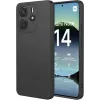 Phonesta Soft Silk Silikon Back Cover Hülle für Xiaomi Redmi Note 14 4G 164.8mm - Schwarz