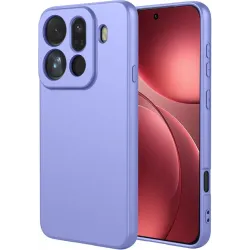 Phonesta Soft Silk Silikon Back Cover Hülle für Oppo Find X9 Pro - Lila