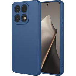 Phonesta Soft Silk Silikon Back Cover Hülle für Xiaomi 15T - Dunkelblau