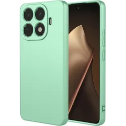 Phonesta Soft Silk Silikon Back Cover Hülle für Xiaomi 15T Pro - Matcha Grün