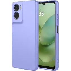 Phonesta Soft Silk Silikon Back Cover Hülle für Motorola Moto G06/G06 Power - Lila