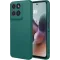 Phonesta Soft Silk Silikon Back Cover Hülle für Motorola Moto G56 - Dunkelgrün