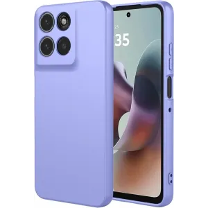Phonesta Soft Silk Silikon Back Cover Hülle für Motorola Moto G56 - Lila