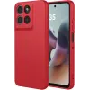 Phonesta Soft Silk Silikon Back Cover Hülle für Motorola Moto G56 - Rot