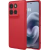 Phonesta Soft Silk Silikon Back Cover Hülle für Motorola Moto G86 Power - Rot