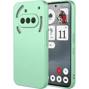 Phonesta Soft Silk Silikon Back Cover Hülle für Nothing Phone (3a) - Matcha Grün