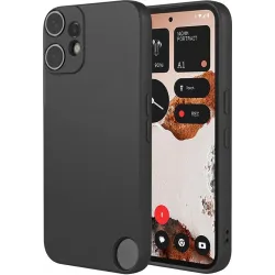 Phonesta Soft Silk Silikon Back Cover Hülle für Nothing CMF Phone 2 Pro - Schwarz