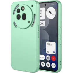 Phonesta Soft Silk Silikon Back Cover Hülle für Nothing Phone (3a) Pro - Matcha Grün