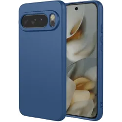 Phonesta Soft Silk Silikon Back Cover Hülle für Google Pixel 10 Pro XL - Dunkelblau