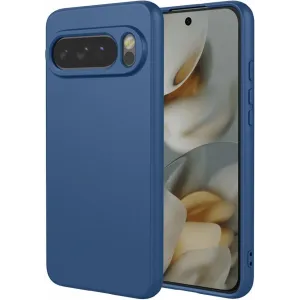 Phonesta Soft Silk Silikon Back Cover Hülle für Google Pixel 10 Pro XL - Dunkelblau