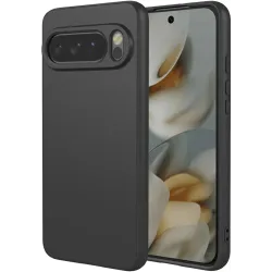 Phonesta Soft Silk Silikon Back Cover Hülle für Google Pixel 10 Pro XL - Schwarz