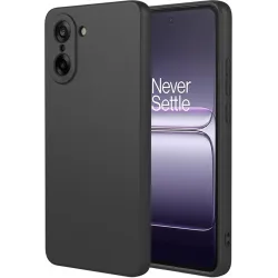 Phonesta Soft Silk Silikon Back Cover Hülle für OnePlus Nord CE5 - Schwarz