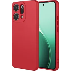 Phonesta Soft Silk Silikon Back Cover Hülle für Oppo Reno14 - Rot