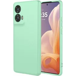 Phonesta Soft Silk Silikon Back Cover Hülle für Motorola Edge 50 Fusion - Matcha Grün