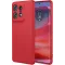 Phonesta Soft Silk Silikon Back Cover Hülle für Motorola Edge 50 Pro - Rot